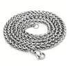 Catena in osso di drago in argento da 3 mm x 60 cm