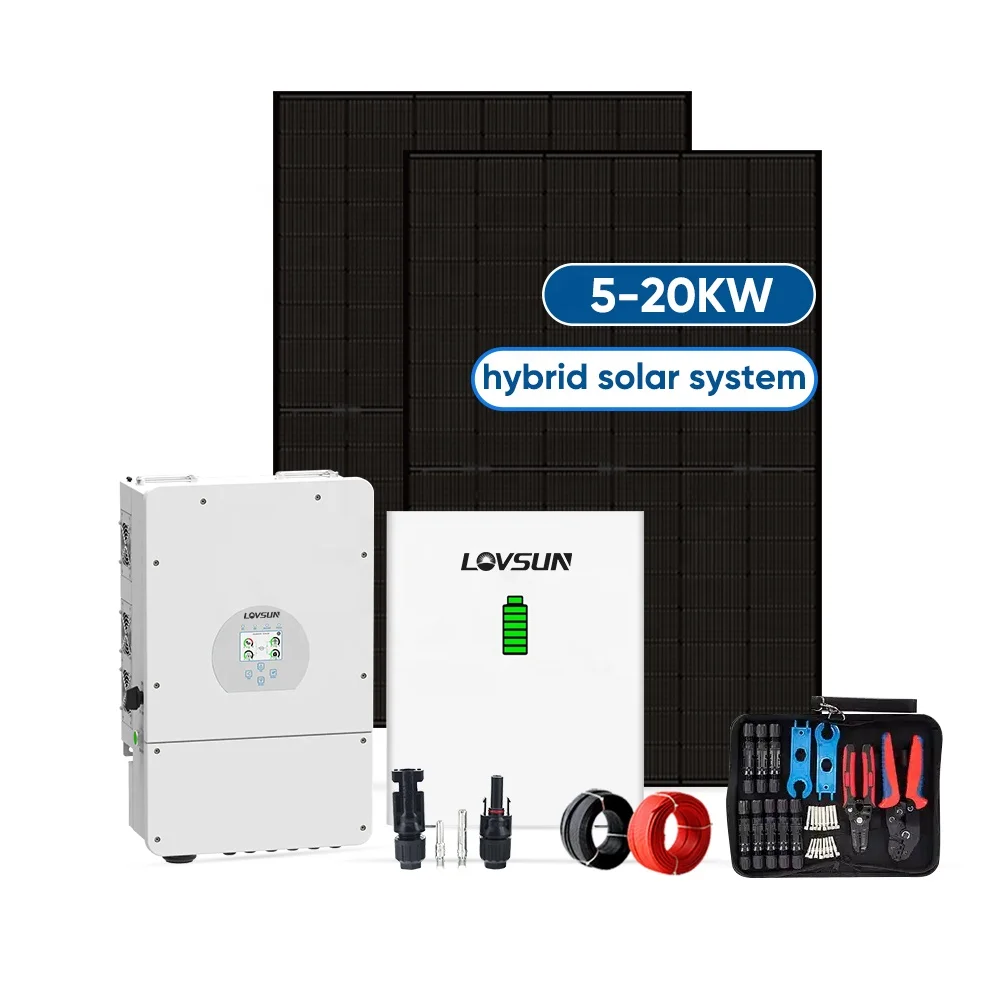 Germany Stock Three Phase deye inverter 3.6kw 5kw 8kw 10kw 15kw 20kw Hybrid  off grid home Solar Energy Storage System