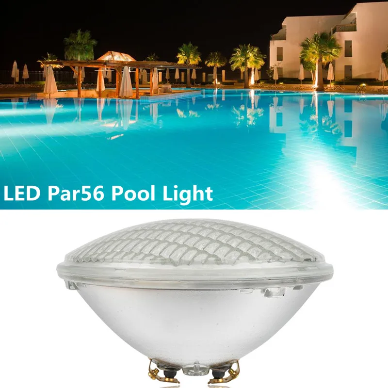 IP68 Waterproof 18W 25W 35W LED Swimming Pool Light PAR56 Replacement Bulb Glass Underwater Lake Pond Lamp
