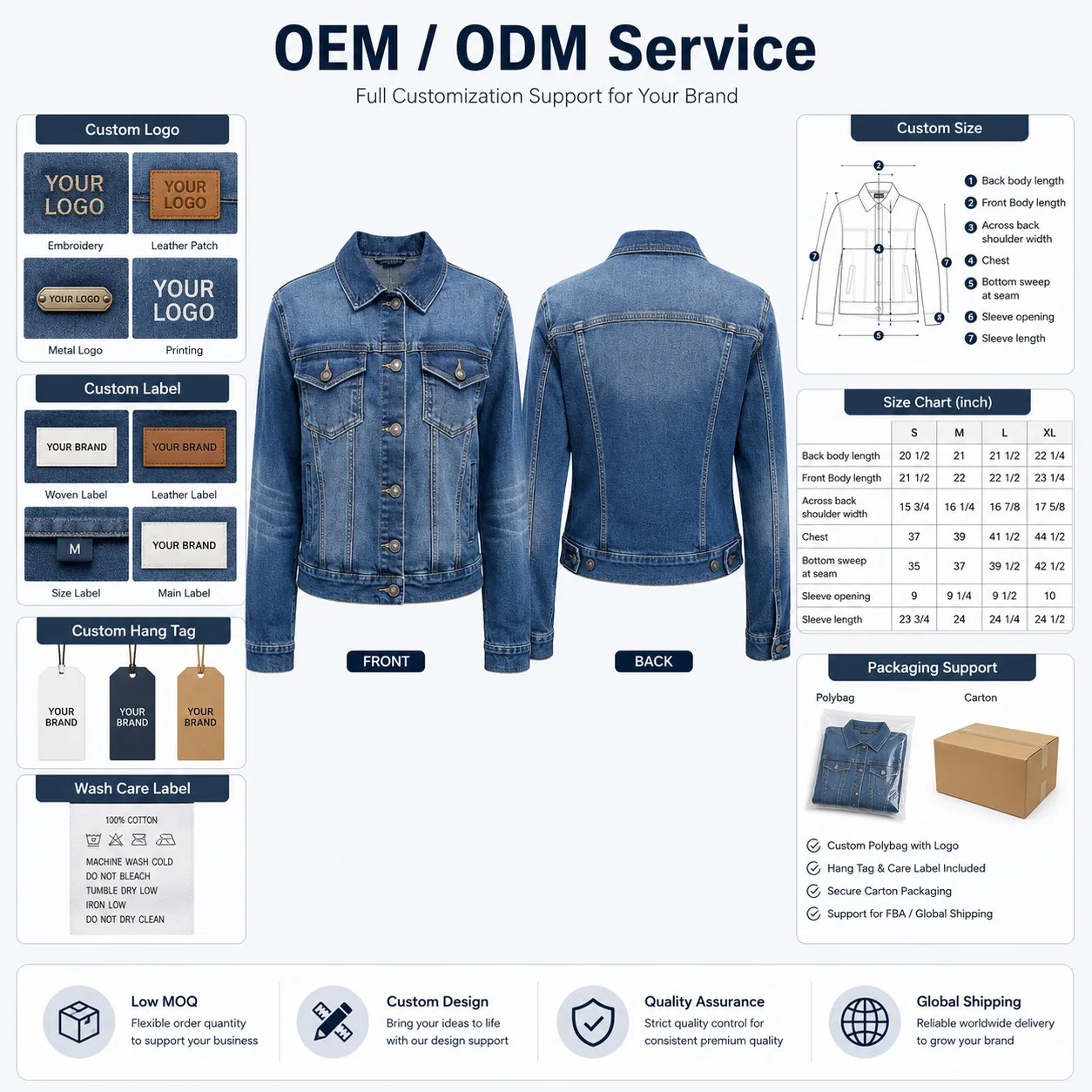 Men's Streetwear Casual Breathable Button Detail 100% Cotton Straight Fit Vintage Wash Cargo Jeans