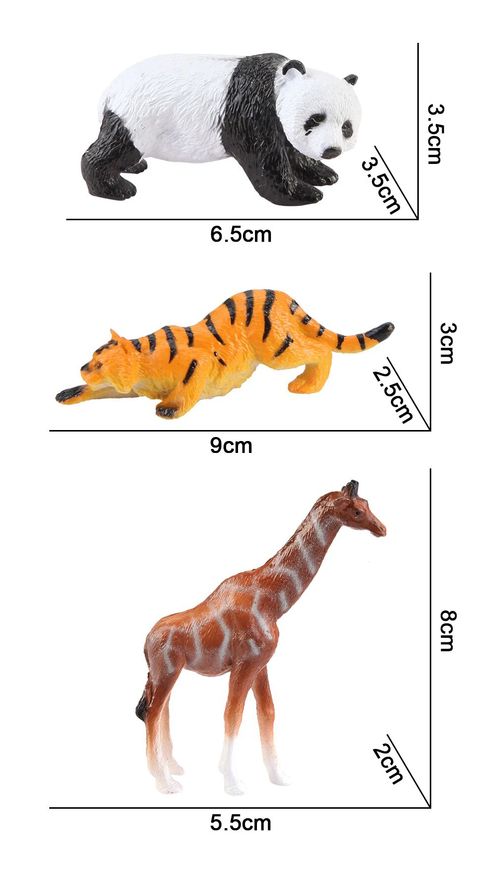 キッズ野生動物フィギュアプレイセット小さなおもちゃプラスチック動物