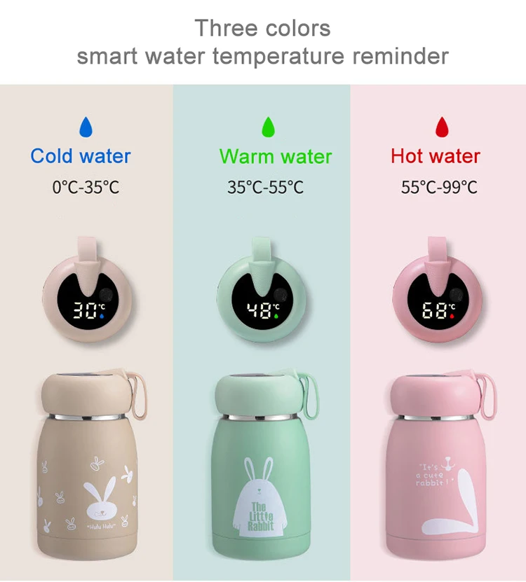 The Little Rabbit Intelligent Thermos Bottle with Temperature Display