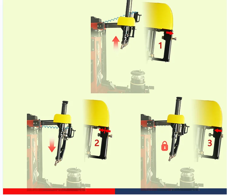 New Design Touchless Tire Changer With Swing Arm Tire Fitting Machine