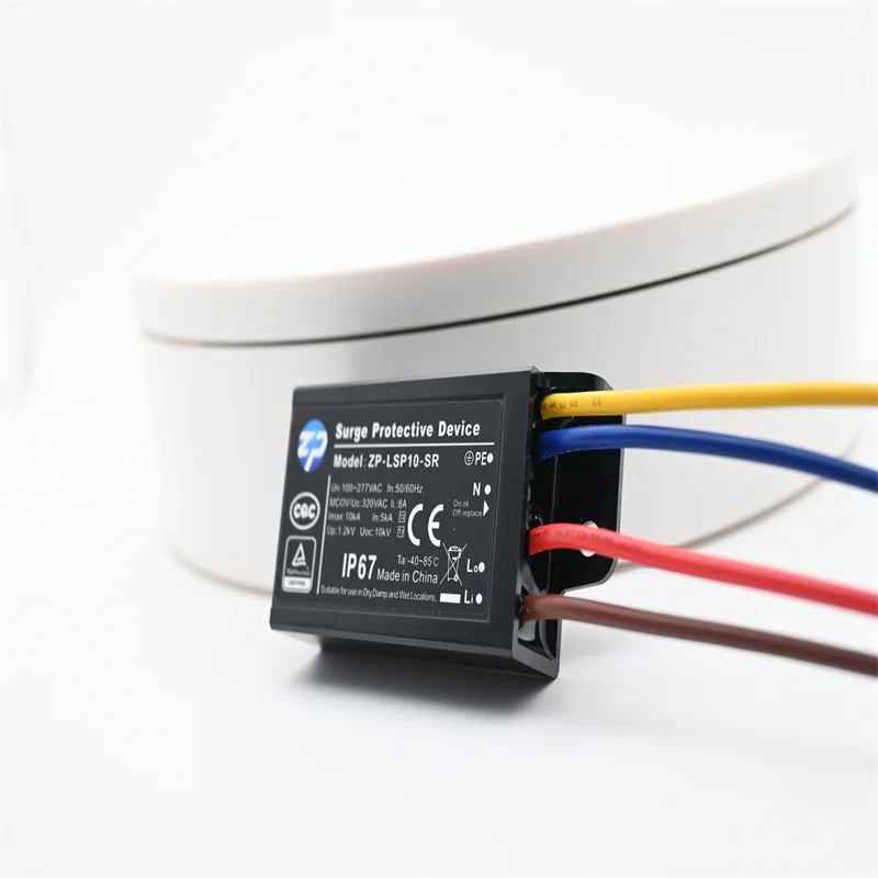 10Ka 10Kv Voltage Protector Ac Parallel 277Vac Surge Protector Ac for Commercial Light