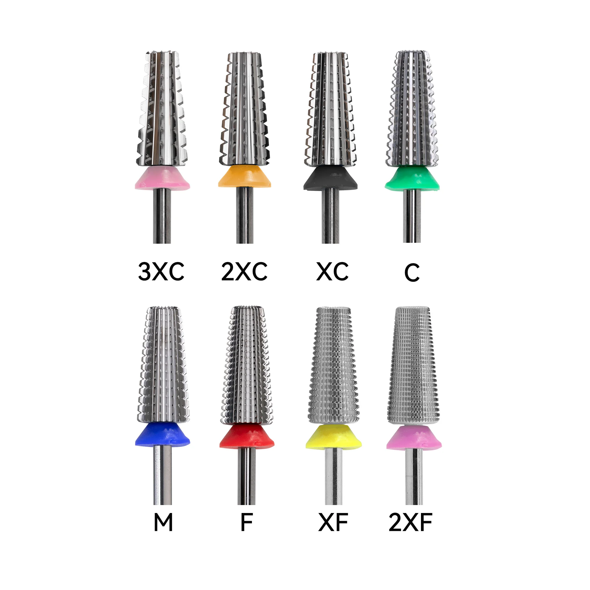 Hot Selling Factory Wholesale 7.0mm 5 in 1 Straight groove Nail Drill Bits Medium for Left Right Hand