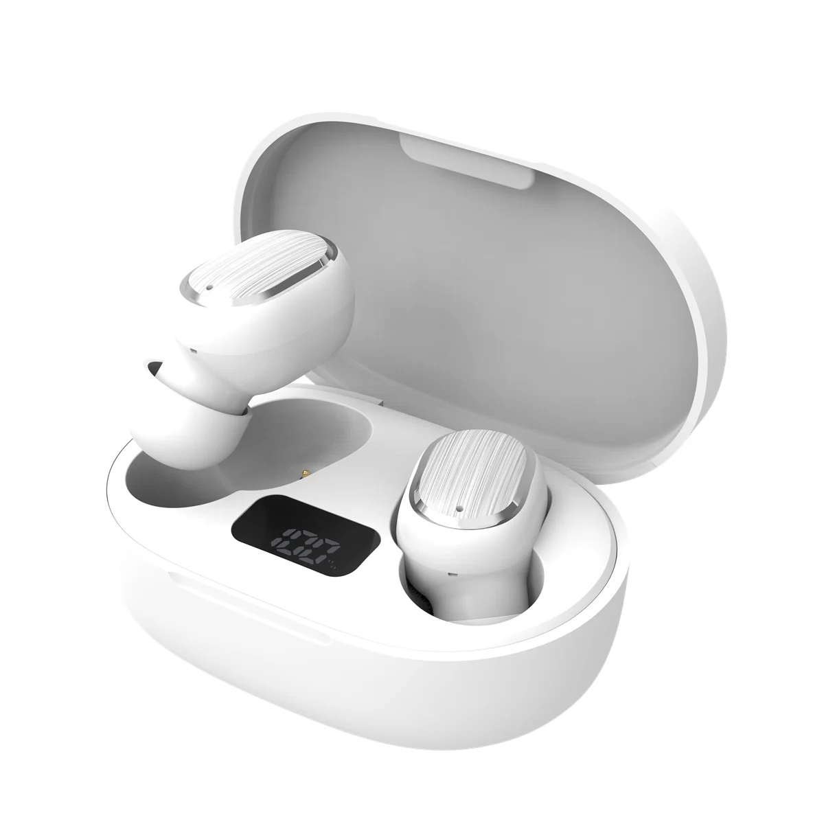Wireless TWS Earbuds Blue-tooth 5.3 Headphones with 4-Mics ENC Clear Call Support Touch Control Earphone With LED Power Display
