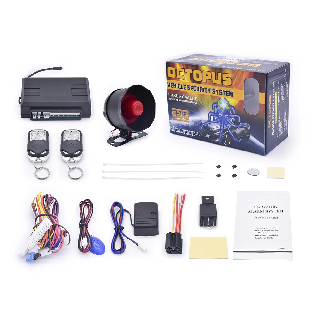 Universal Octopus Car Alarm System Antihijacking Car Security Alarm