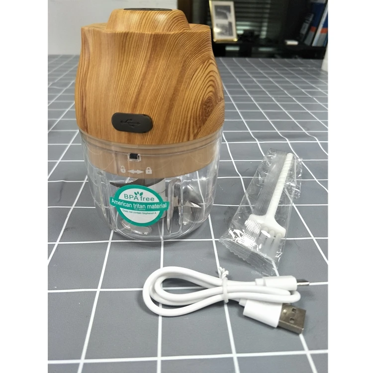 Миниатюрная электрическая измельчитель чеснока Перезаряжаемый USB для овощей пресс мяса комбайн фруктов