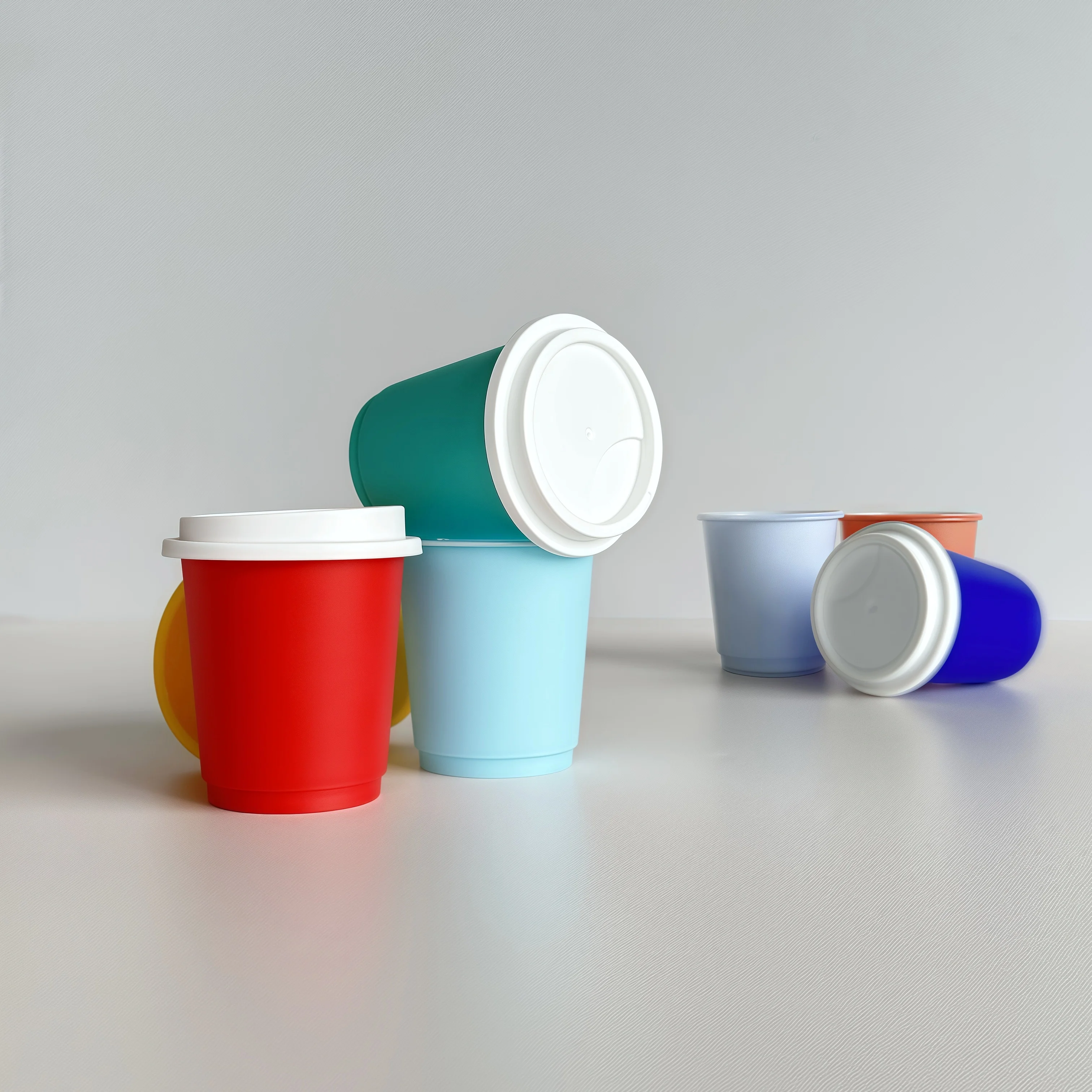 Disposable PP Cup with 35ml Capacity Food Grade Plastic Capsule Cup for Customized Logo Packaging