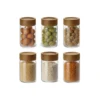 glass jar wooden lid