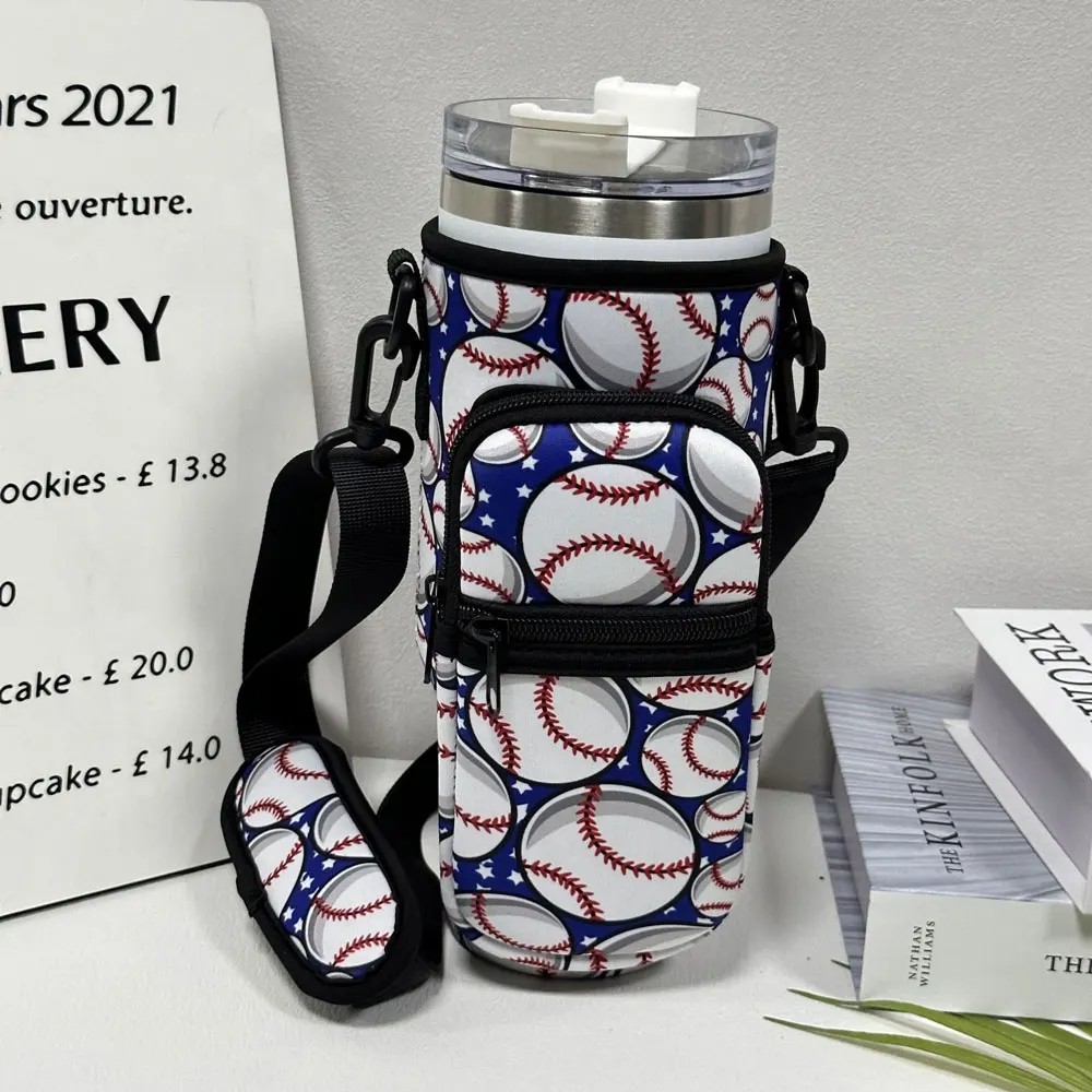 Custom Travel Sleeve Pouch Bag For Stanley Cup 40Oz With Handle 30Oz Tumbler Water Bottle Thermal Case Phone Adjustable Strap manufacture