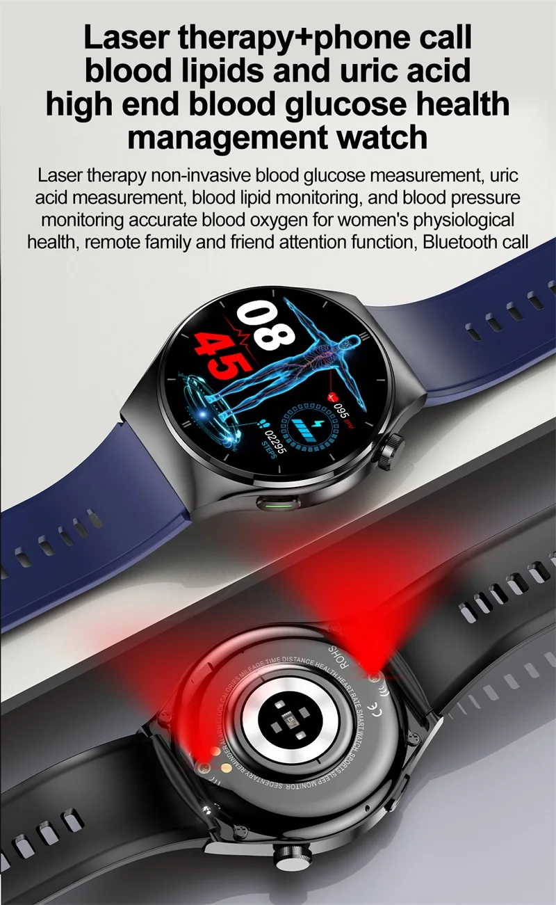 2023 New F320 Smart Watch Laser Assistance Non-Invasive Blood Sugar Body Temperature Heartbeat Monitoring Breathing Smart Watch (1).jpg
