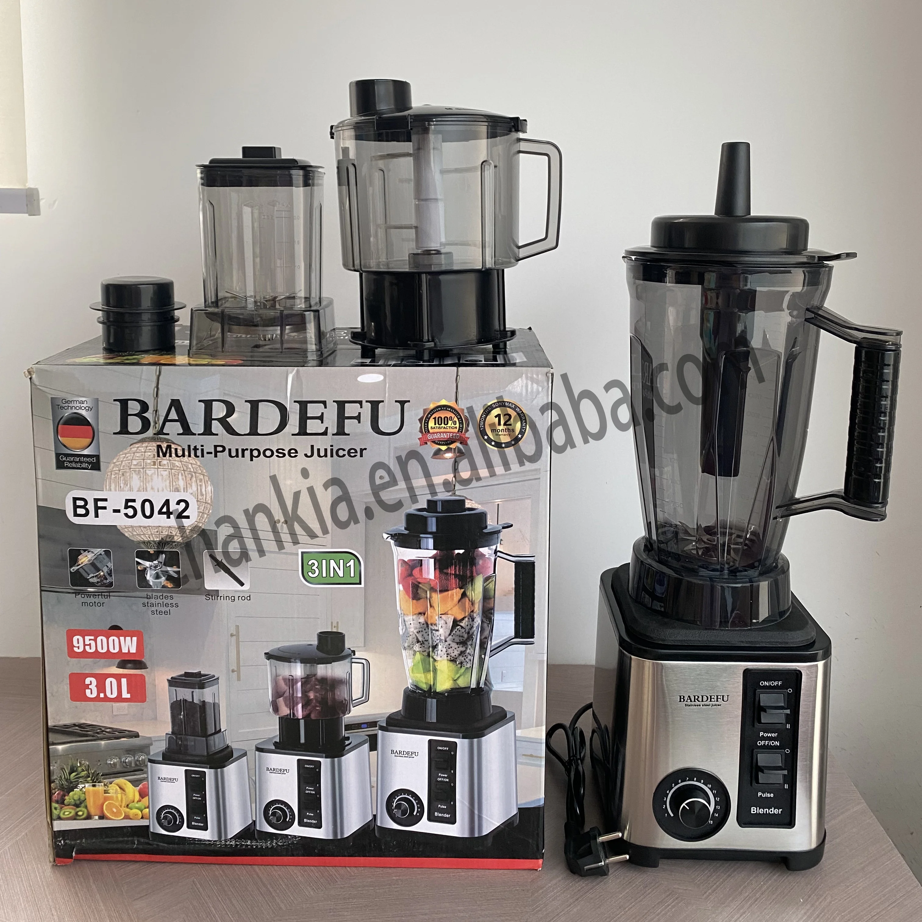 BARDEFU BF-5042 マルチジュースメーカー Bardefu 5042 8-in-1 3L Blender - Multifunctional Electric Mixer