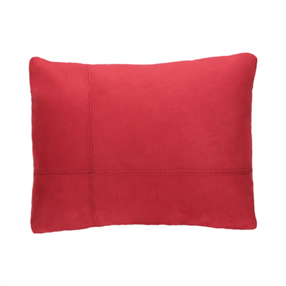 Бордово-красная подушка для поясницы автомобиля впитывает влагу дышит воздухом поглощает удары защищает талию и снимает поясничное давление.