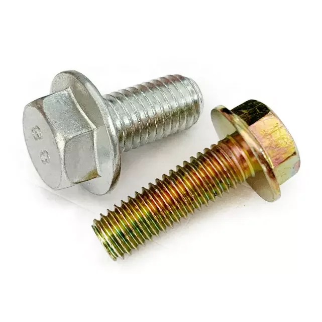 M8 M10 Hexagon Flange Bolt Din 6921 Grade 8.8 10.9 12.9 Hex Flange Bolt