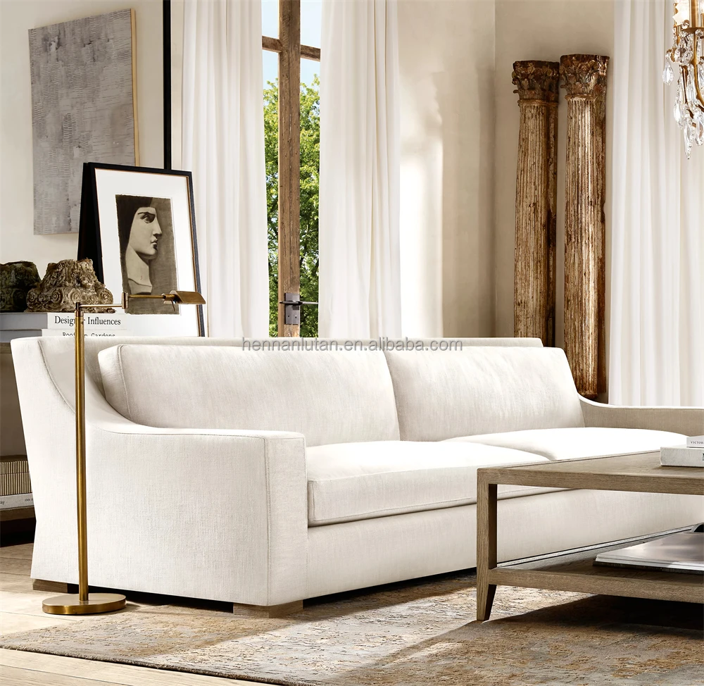 American Style Living Room Furniture Fabric Sofa Modern 2 Seat New Sofa ...