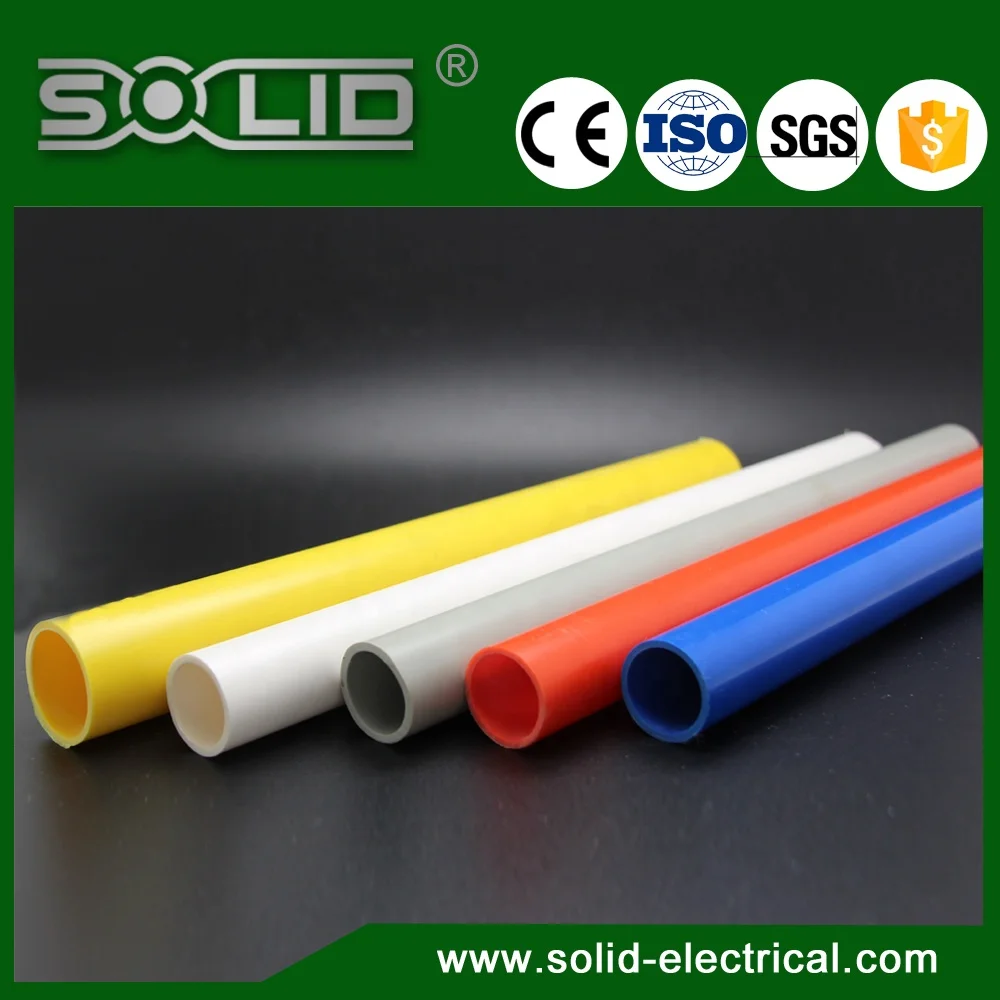 Orange Heavy Duty PVC Electrical Conduit Hot Melt Connection Pvc Pipe PVC Conduit Pipe