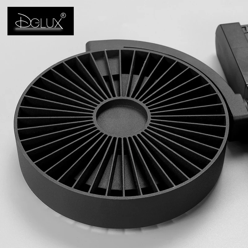 3 фазы Встраиваемая 2/3/4 провода светодиодный Трековый светильник коммерческий проектор алюминиевого литья под давлением для трекового светильника магазина