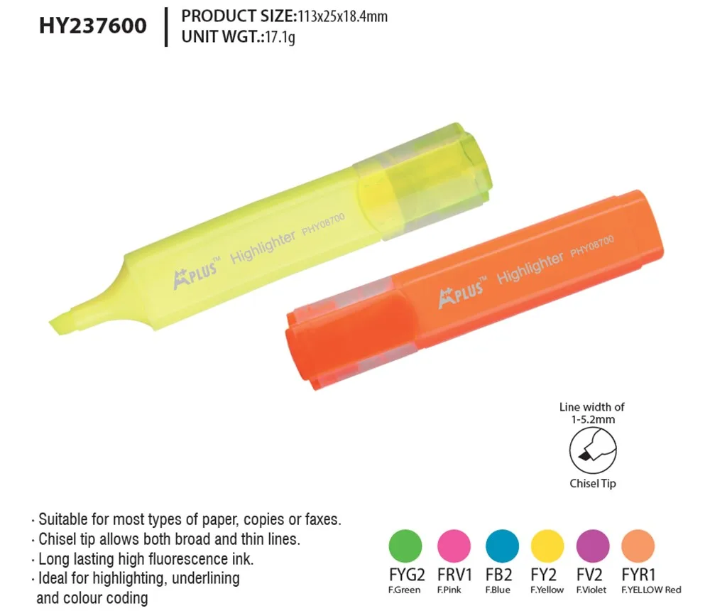Beifa Kids Colors Mini Highlighter Pens Promotional Art Highlighters