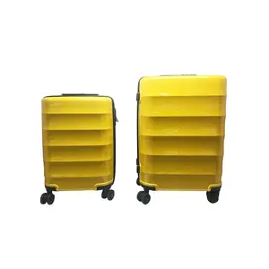 Newest Women Travel Bags Luggage Boarding Travel Case 360 Degree Trolley Travel Suitcase 3PCS Abs Luggage Set