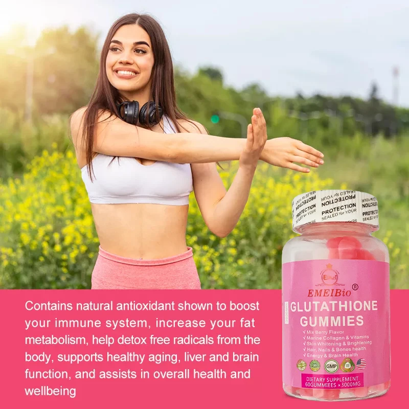 Private Label 60-Gummy Glutathione and Collagen Skin Whitening Gummies for Adults but Not for Pregnant Women Private Label 60-Gummy Glutathione and Collagen Skin Whitening Gummies for Adults but Not for Pregnant Women