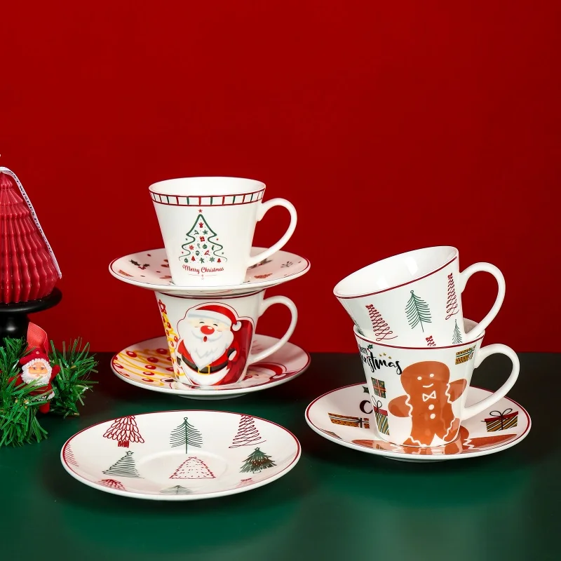 product factory supply customized porcelain ceramic tableware set cup bowl christmas dinnerware set for hotel bar and restaurant-7