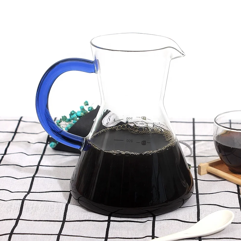 Eco-Friendly Pour Over Coffee Maker Set Includes Apace Living Filter Coffee Measuring Cup Cork Elegant Coffee Dripper Glass Jug