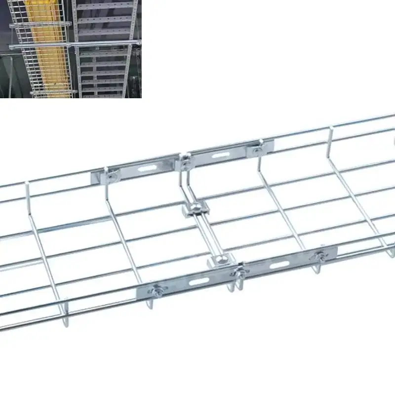 Songyin Kunshen Galvanized Wire Mesh Cable Tray With Accessories in Data Center 100mm