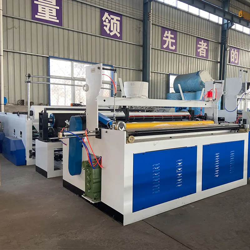 Full Automatic Toilet Paper Rewinding Machine Jumbo Roll Toilet Paper Making Machine Tissue Roll Cutting Machine