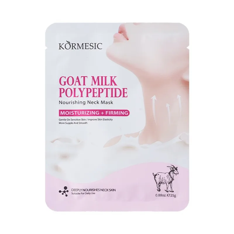 KORMESIC 25g Wholesale MOISTURIZING FIRMING Goat Milk Polypeptide Nourishing Neck Care Mask