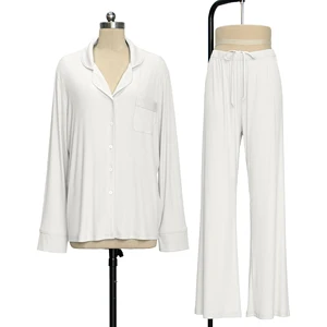 Breathable Women's Pajama Set Lenzing Modal Pyjamas Soft Pj Set Sleepwear Pijamas Loungewear for Ladies