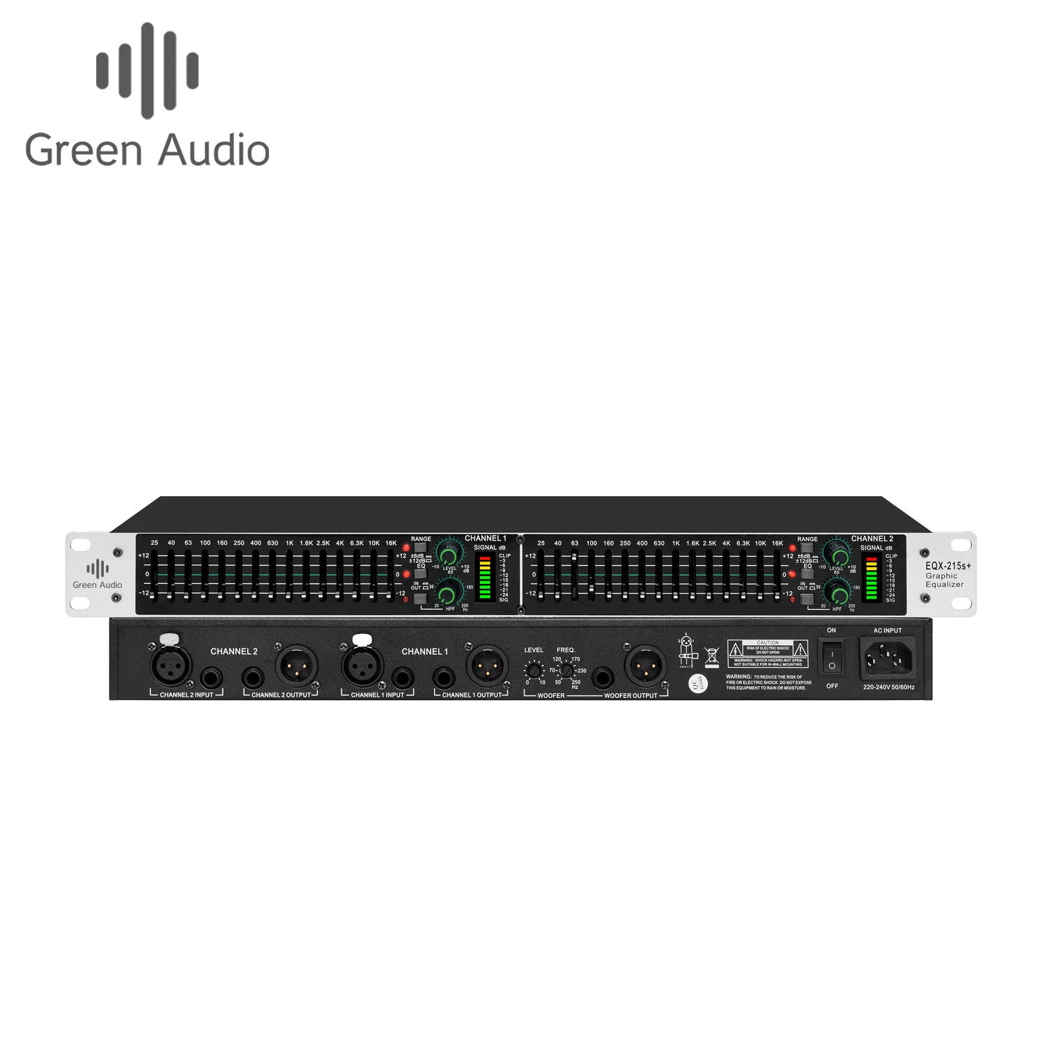 GAX-EQ215S アクティブバランスデュアル15バンドグラフィックイコライザー