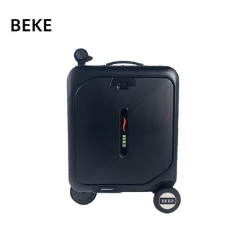 20-Inch Electric Riding Suitcase Hidden Handle Telescopic Luggage Carts