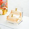 Golden Bear 2-Layer Plastic Fruit Tray (PVC Lid) - Amber
