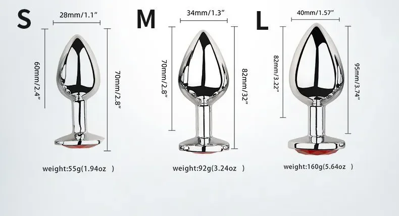 plug anale a cosa serve Hot Sale 3pcs Stainless Steel Butt Plug Set