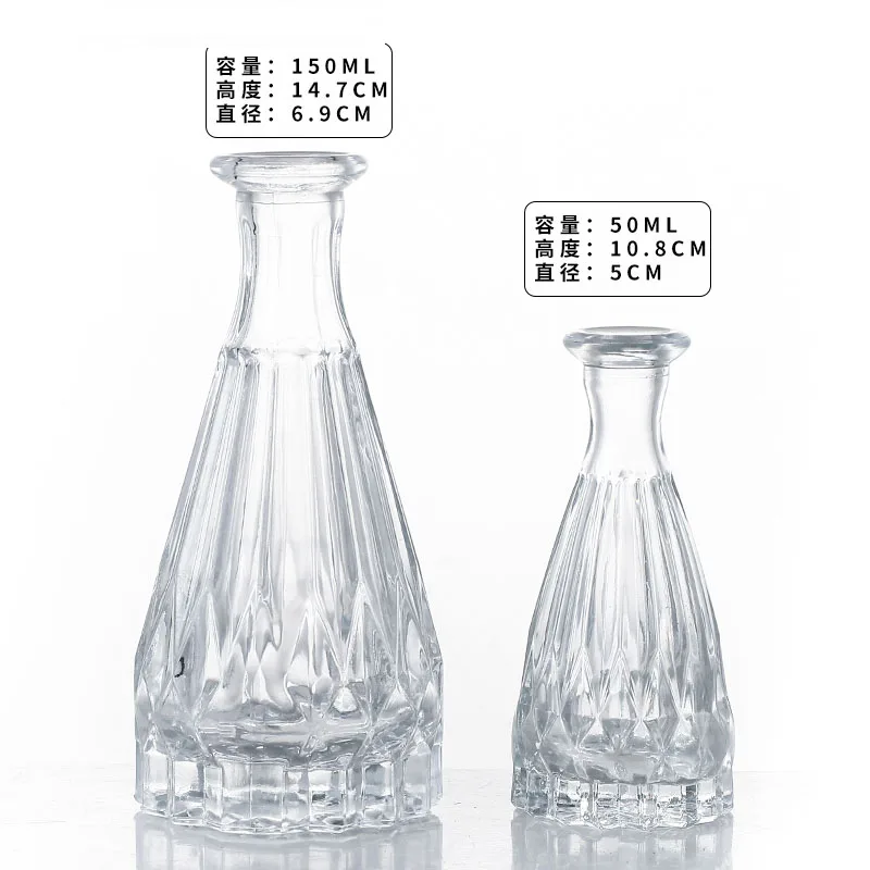 luxury wholesale custom reed diffusers bottle 150ml empty glass diffuser bottle-10