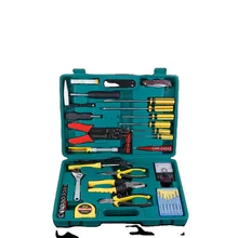 Manufacturer Wholesale 55-Piece Electrician Tools Combination Set Hand-Powered Hardware Repair Tool Box 1 Year Warranty OEM