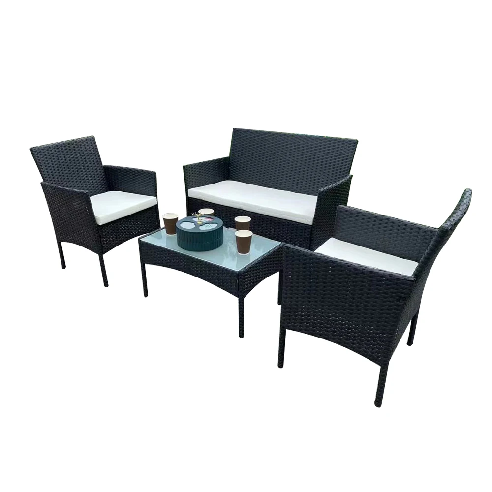 Buy Argos Home Seater Rattan Effect Garden Sofa Set Dark Grey Patio Sets Argos atelieryuwa