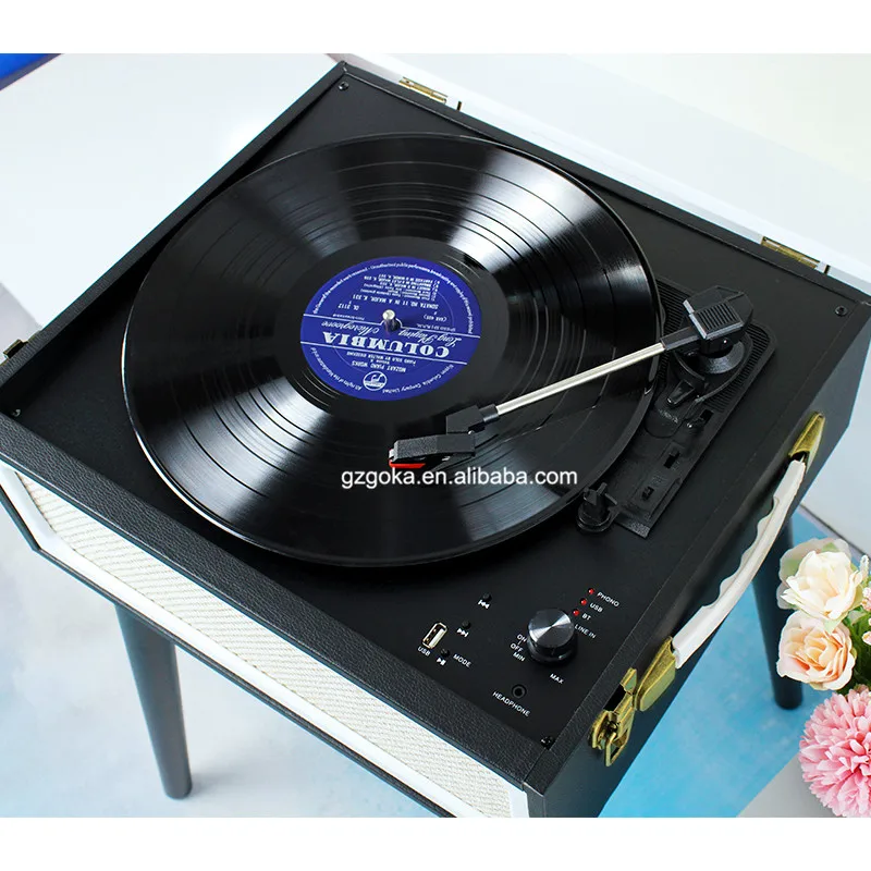 floor standing record player