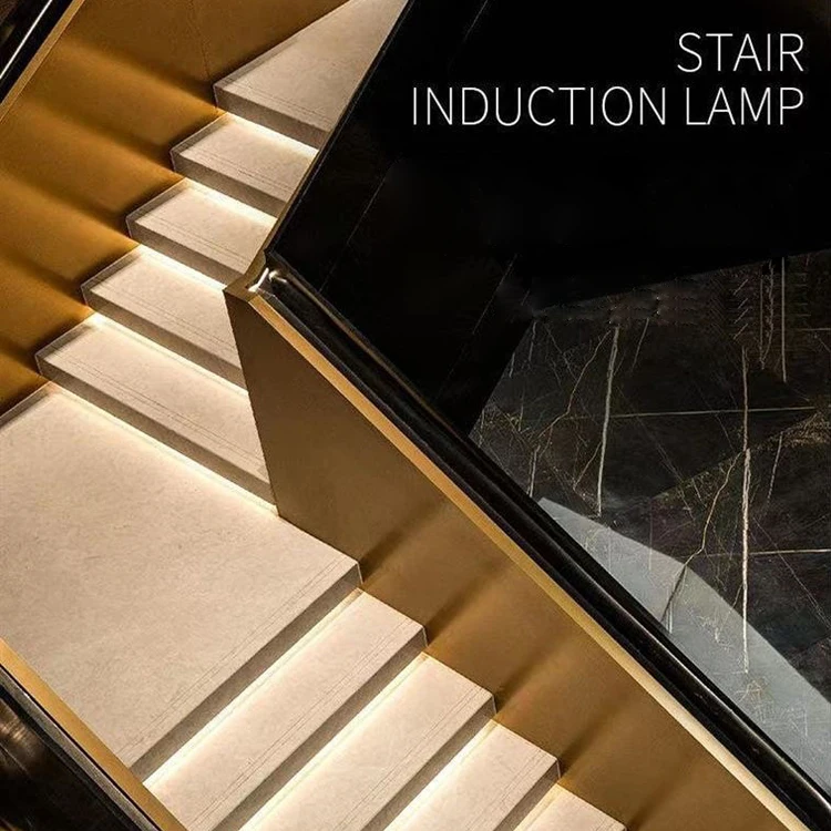 VOC Embedded Installation of Staircase Light Indoor and Outdoor Aluminum LED Cob Step Light Intelligent Sensing LED Line Lights