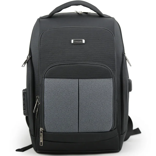 Denggao 16 inches custom logo simple leisure sports outdoor men's work travel laptop backpack