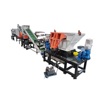 Plastic Tray and big bule bucket crushing and washing plant