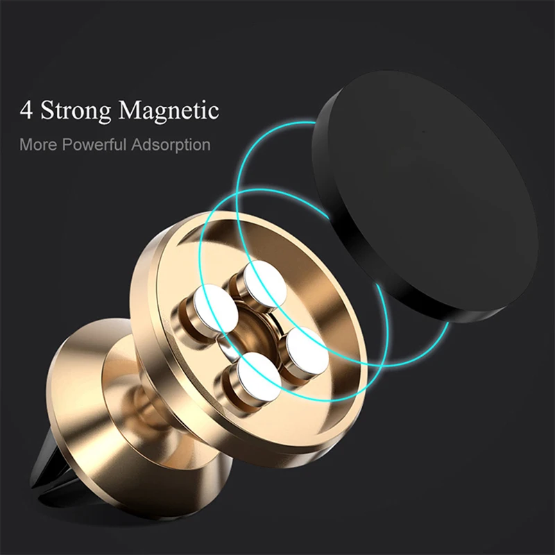 Universal Magnet Bracket Stand Mobile Phone Holder For iPhone 16 15 Pro Max Car Auto Air Vent Magnetic Car Phone Mount