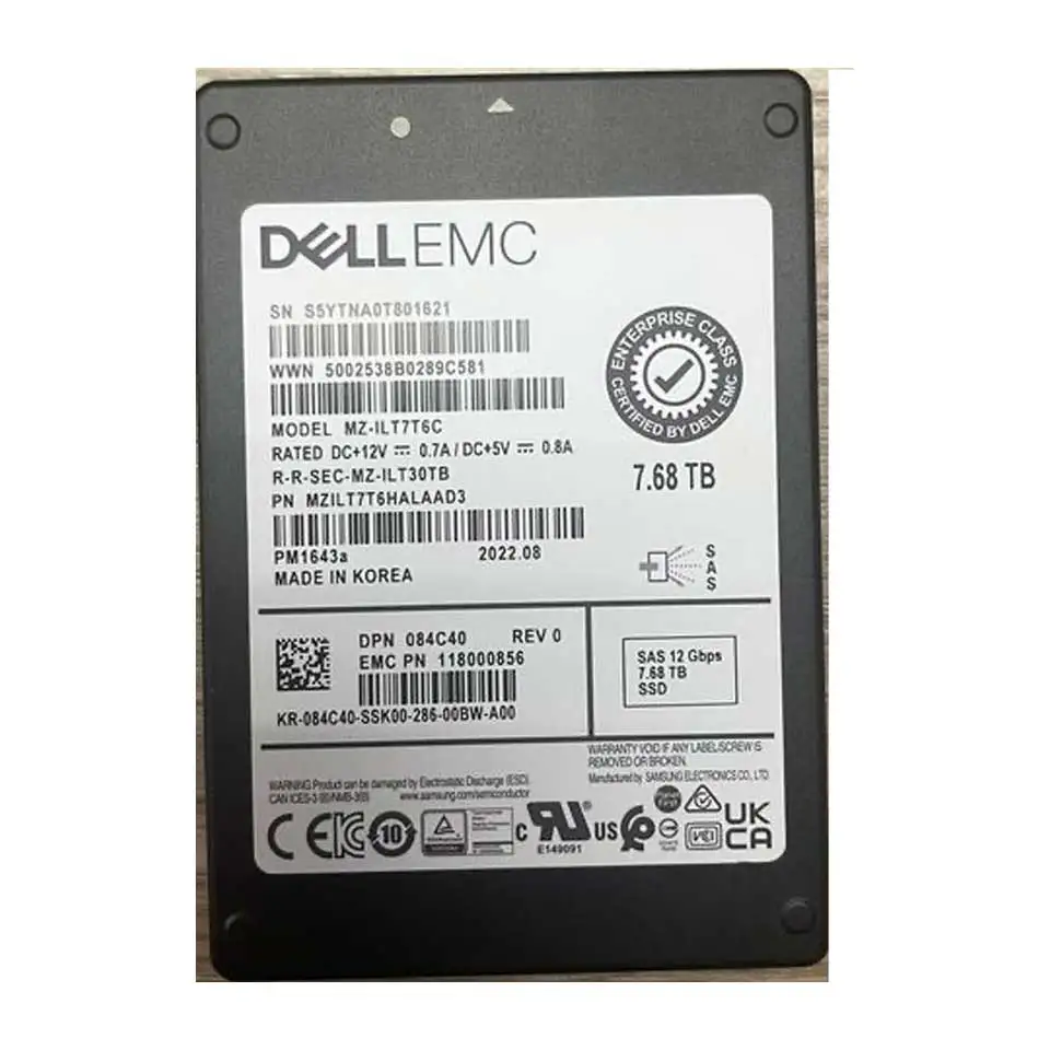 Upgrade Your Storage with EMC 1.92TB SSD 2.5" 6/12G SAS 5052522 | High Performance | PN 005052522