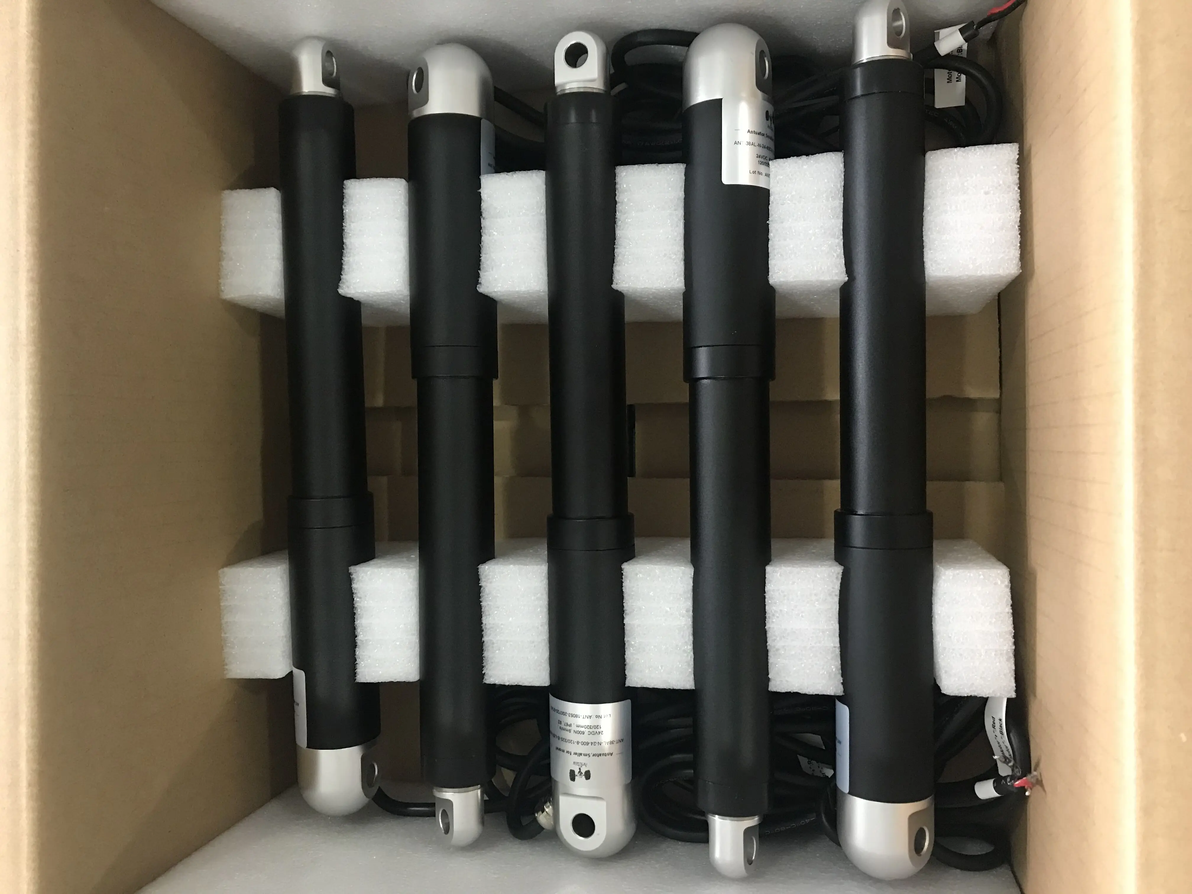 12V 24Volt 500mm stroke telescoping linear actuator with position ...