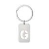 llavero con letras huecas-g