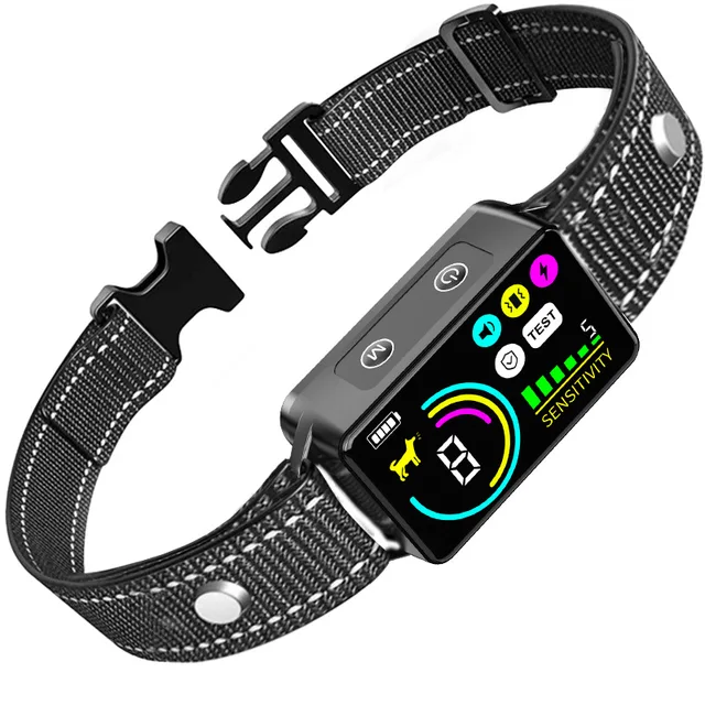Customizable Intelligent Three-Axis Recognition Anti-Bark Collar New LCD Screen for Dog Training for Pets Various Sizes Custom