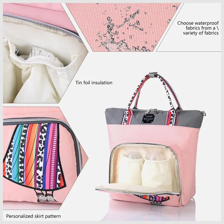 Hot Sale Outdoor Portable Baby Diaper Bags Large Capacity Mommy Backpack Bag