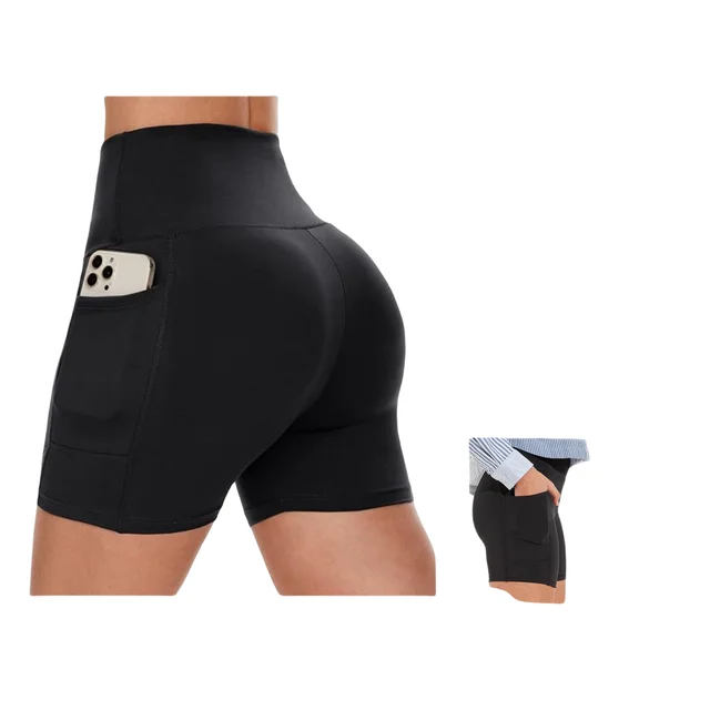 1626 youth womens summer clothes shape wear running shorts gym custom yoga shorts with pocket workout sets seamless tight shorts