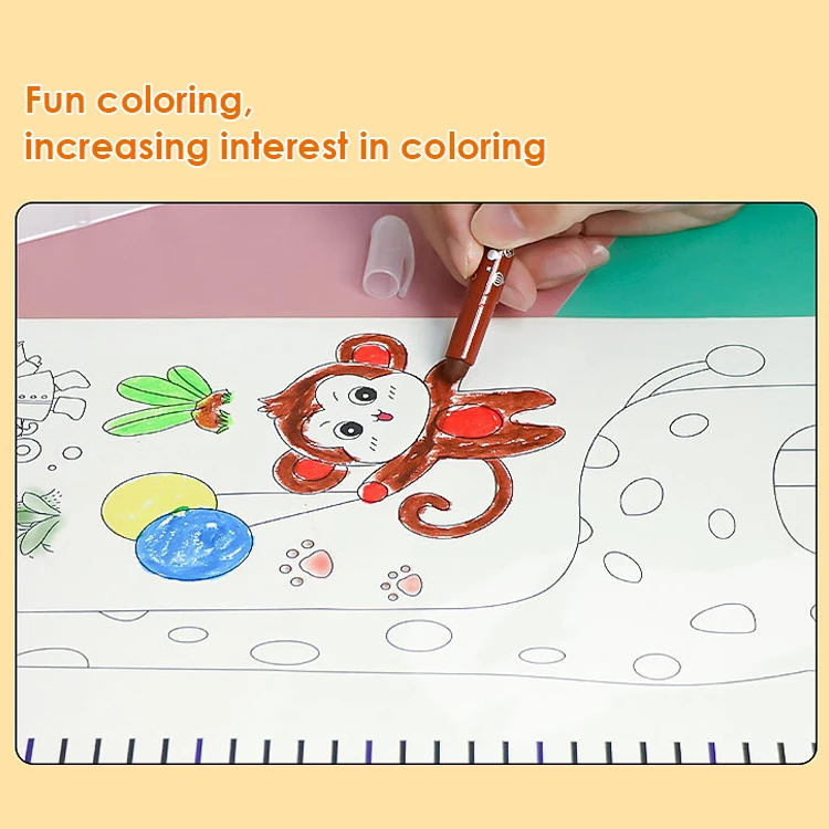 Foska Doodling Height Chart Sticker Height Measure Wall Stickers for Baby Rooms Cartoon Height Wall Decal for Kids Room